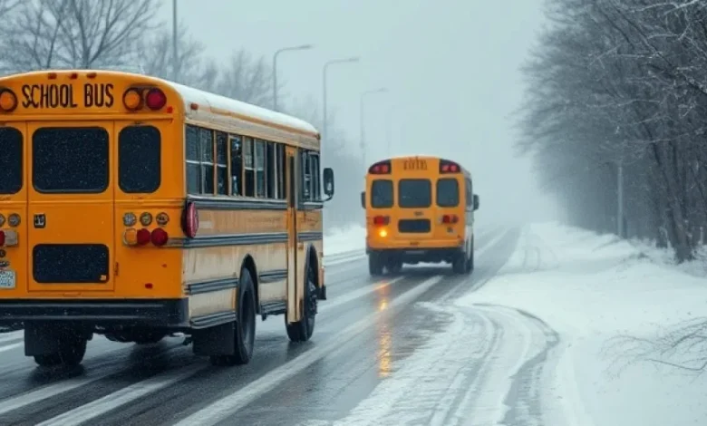 School bus transportation cancelled across Peterborough, Northumberland and Clarington due to icy roads