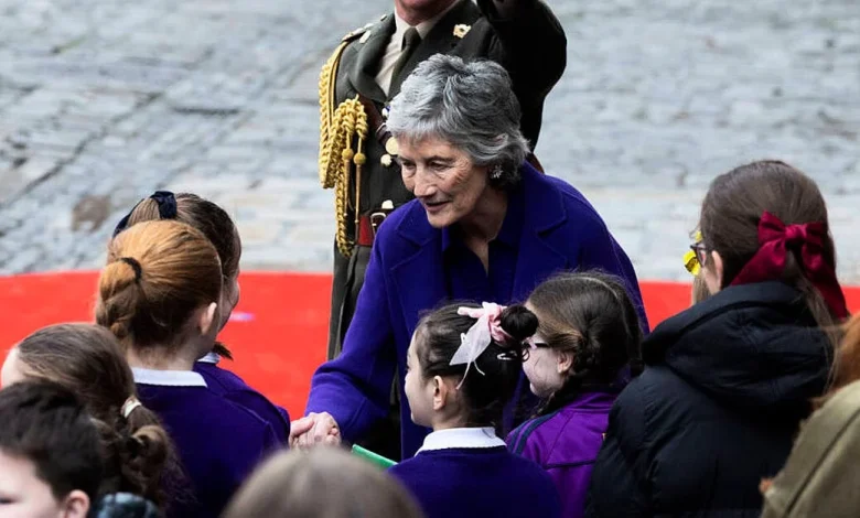 School pupils meet ‘cool’ new President Catherine Connolly