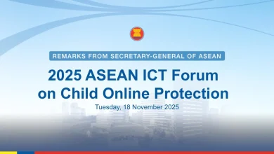 Secretary-General of ASEAN delivers pre-recorded remarks at the 2025 ASEAN ICT Forum on Child Online Protection