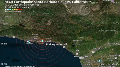 Seismic-like event, possible earthquake, reported about 10 minutes ago near Santa Barbara, California, USA