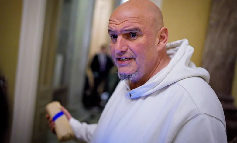 Sen. John Fetterman hospitalized after heart issue caused him to fall in Braddock