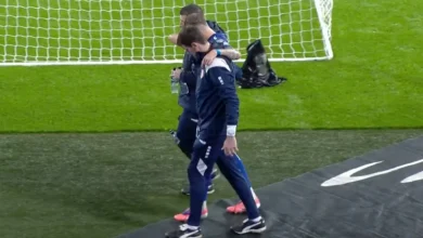 Serbia star Ivan Ilic suffers nasty injury in England clash as ITV refuse to show replay