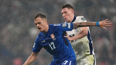 Serbia star badly injured vs England as game halted and ITV forced into decision