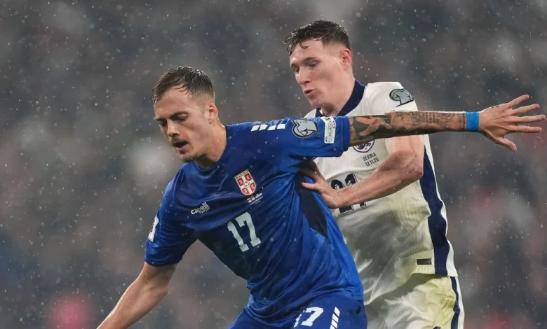 Serbia star badly injured vs England as game halted and ITV forced into decision