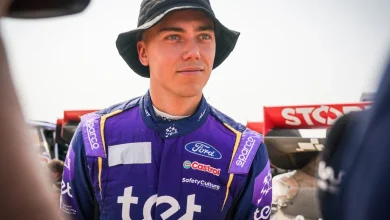 Sesks leads a WRC event for the first time