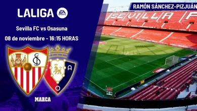 Sevilla - Osasuna: horario, dónde ver hoy en TV y canal del partido de LaLiga EA Sports