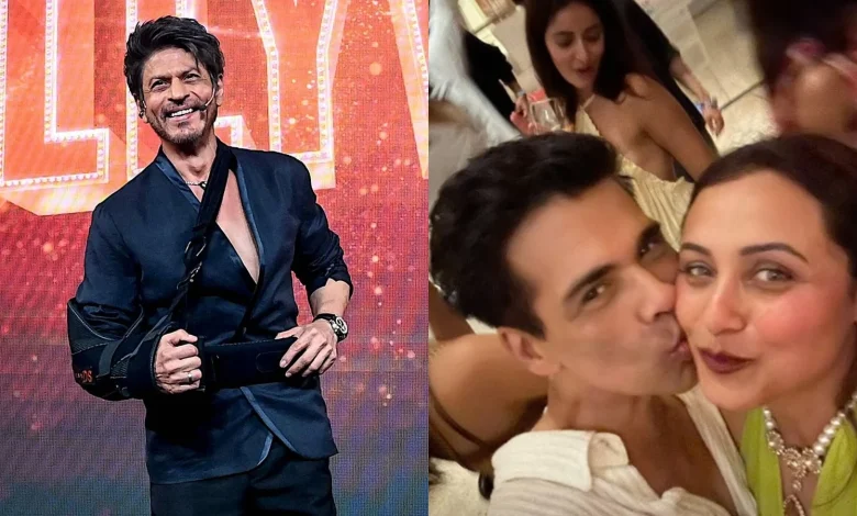 Shah Rukh Khan's 60th birthday bash: Karan Johar, Rani Mukerji pose together, Ananya Panday can't stop dancing. Watch | Bollywood