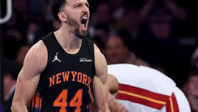 Shamet's career night navigates Knicks past Heat in NBA Cup clash