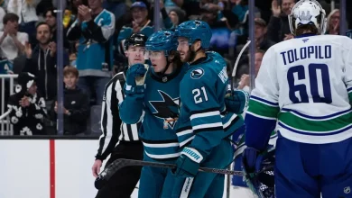 Sharks’ special teams shine in penalty-filled win over Vancouver Canucks