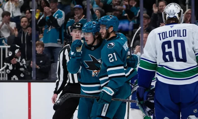 Sharks’ special teams shine in penalty-filled win over Vancouver Canucks