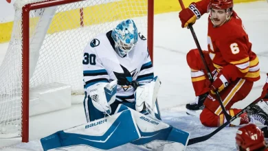 Sharks’ stinker against Flames raises some red flags as road trip nears end