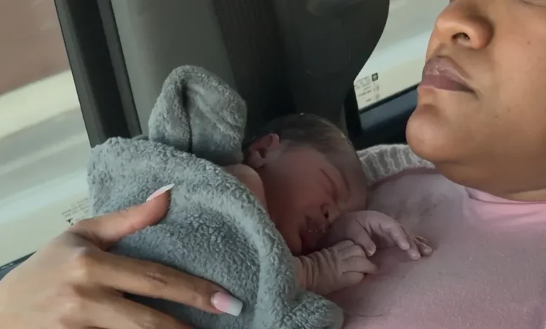 She was moments away from giving birth. The hospital discharged her