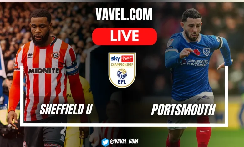 Sheffield United vs Portsmouth LIVE Score Updates in EFL Championship Match