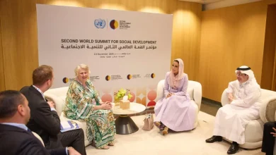 Sheikha Moza Meets Chair Of Global Fund To Fight AIDS, Tuberculosis And Malaria