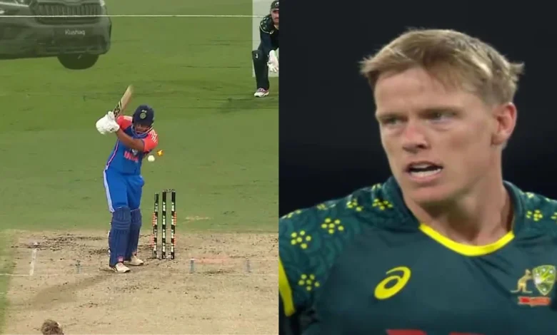 Shivam Dube bamboozled by Nathan Ellis’ stunning slower off-cutter in Carrara T20I