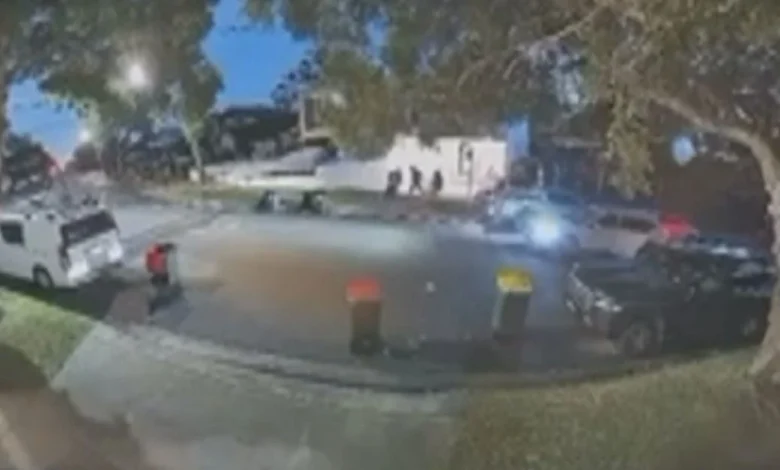 Shock CCTV shows moment man is snatched off the street in Sydney