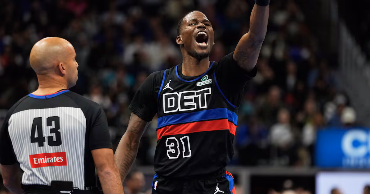 Short-handed Pistons win ninth straight game, beating 76ers