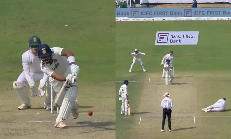 Simon Harmer takes stunning return catch to send Dhruv Jurel packing in Kolkata Test