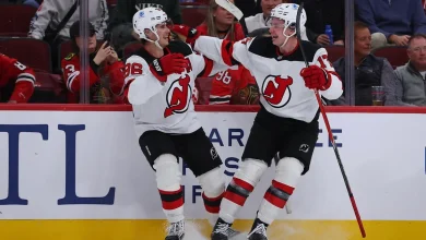 Simon Nemec scores 3rd goal of game in OT as Devils top Blackhawks 4-3