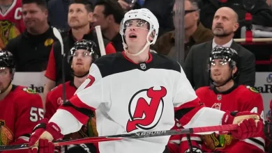 Simon Nemec scores 3rd goal of game in OT as Devils top Blackhawks 4-3