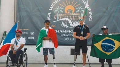 Sinaloa surfer ‘Shutama’ wins bronze at Para-Surfing World Championships