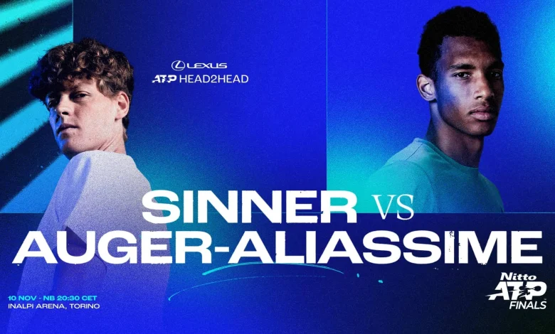Sinner inizia la difesa del titolo alle Nitto ATP Finals contro un ritrovato Auger-Aliassime