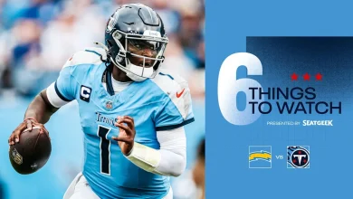 Six Things to Watch for the Titans in Sunday's Game vs the Chargers
