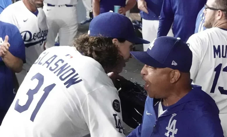 Skip Bayless gives Dodgers manager Dave Roberts flowers for Tyler Glasnow nod