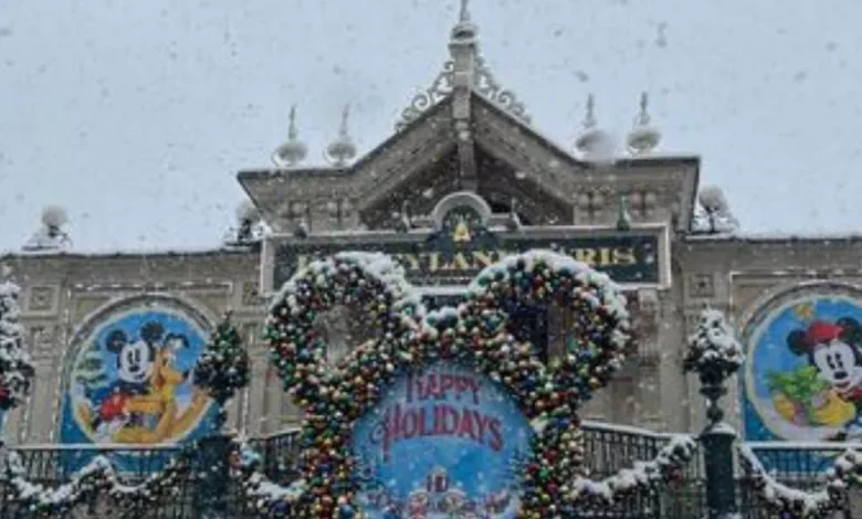 Snow Glows White on the Mountain Tonight: Disney Park Sees a Storm That Covers World of Frozen in Real Snow