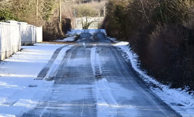 Snow and ice warning issued for several counties with 'wintry showers' likely