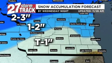 Snow and strong winds across southern Wisconsin