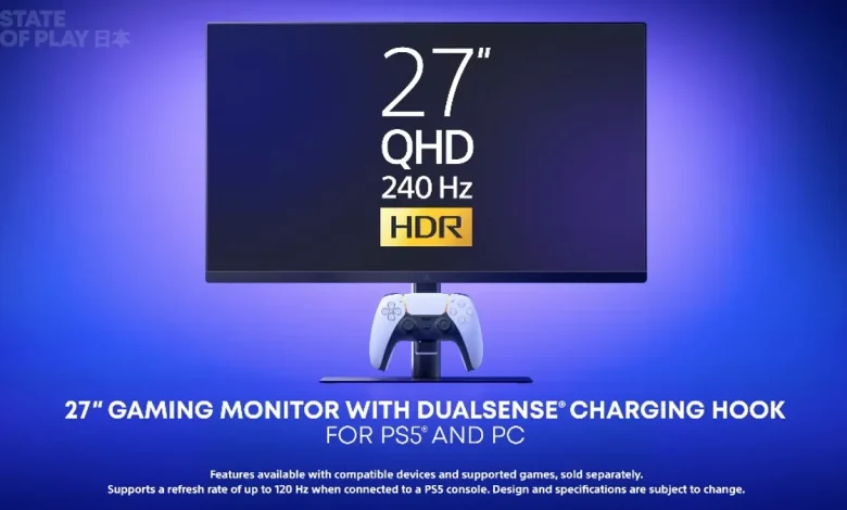 Sony Unveils 27-Inch, 240Hz PlayStation Monitor That Charges Your PS5 Controller
