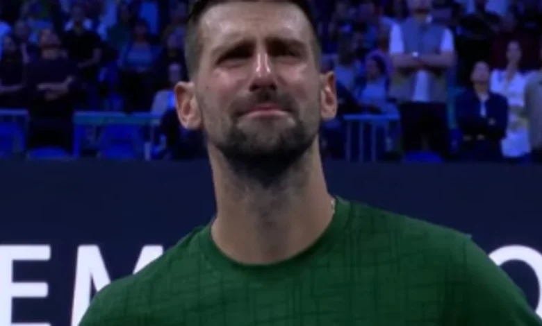 'Sorry for this': Novak Djokovic in tears as tribute video plays for 'tennis father' who died in September