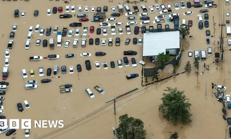 South East Asia floods: Scores killed and thousands evacuated from record rainfall