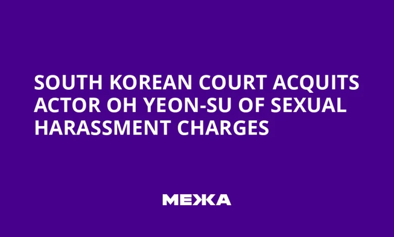 South Korean Court Acquits Actor Oh Yeon-su of Sexual Harassment Charges