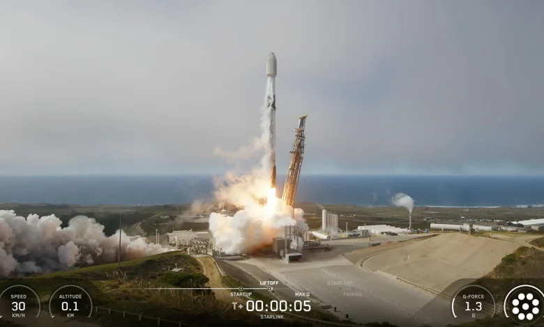 SpaceX launches 28 Starlink satellites from California's central coast (video)