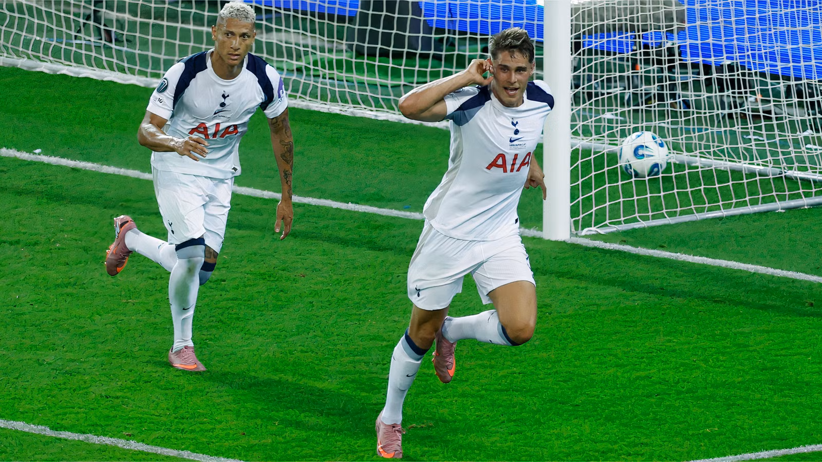 Spurs duo Van de Ven and Richarlison in danger of Champions League suspension