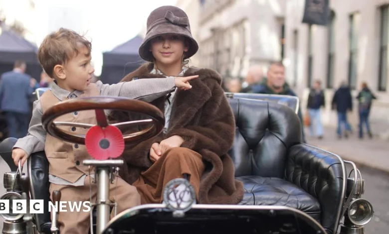 St James's Motoring Spectacle: Old cars meet new in Pall Mall