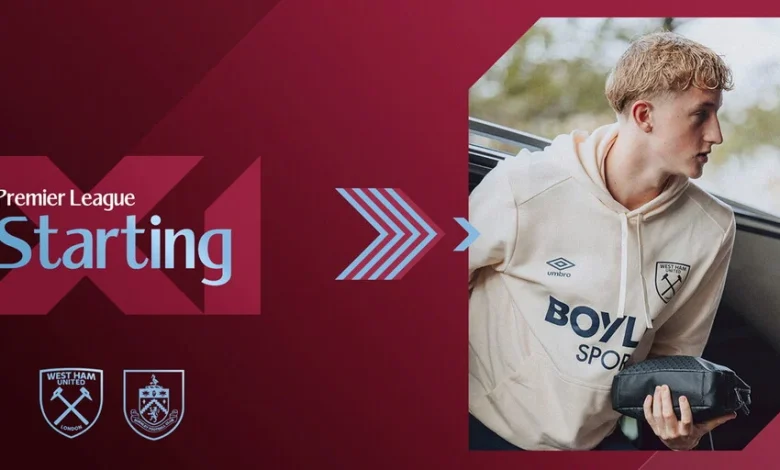 Starting XI | Hammers unchanged for Burnley visit