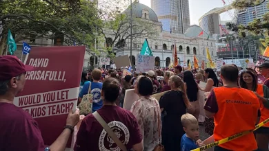 State school teachers walk off job, blaming premier