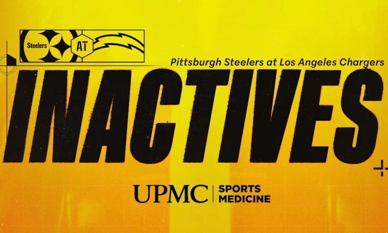 Steelers inactives for Week 10 at Chargers