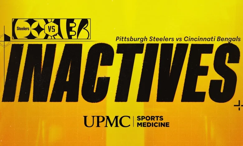 Steelers inactives for Week 11 vs Bengals
