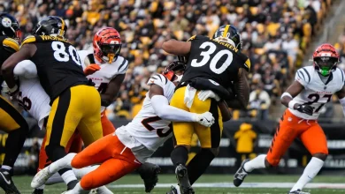 Steelers running back Jaylen Warren injures ankle vs Bengals in NFL Week 11