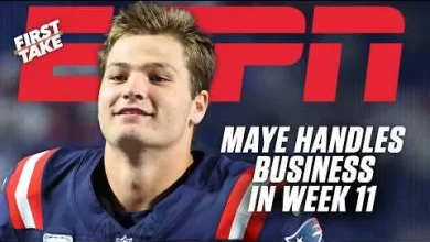 Stephen A. gives Drake Maye his flowers after Patriots improve to 9-2