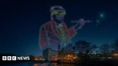 Storm Claudia cancels Hockney-inspired drone display in Bradford