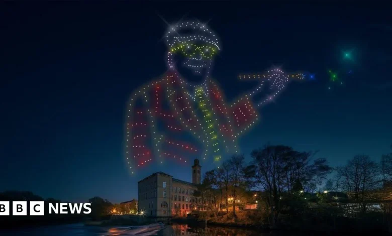 Storm Claudia cancels Hockney-inspired drone display in Bradford
