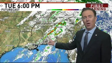 Storms to strike the South on Tuesday