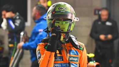 'Stressful as hell': Rain creates treacherous conditions in Las Vegas qualifying as Lando Norris claims pole