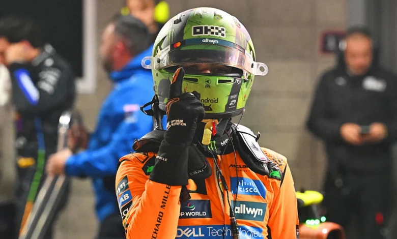 'Stressful as hell': Rain creates treacherous conditions in Las Vegas qualifying as Lando Norris claims pole