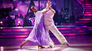 Strictly's Katya Jones and Lewis Cope look cosy on fish and chip date as they count down to Blackpool show